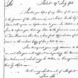 [Document, 1781 July 29]