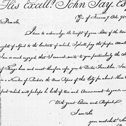 [Document, 1782 October 07]
