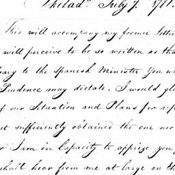 [Document, 1781 July 7]