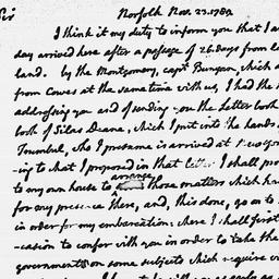[Document, 1789 November 23]
