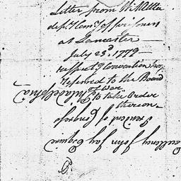 [Document, 1779 July 23]