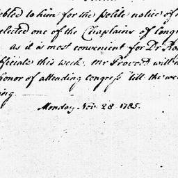 [Document, 1785 November 28]