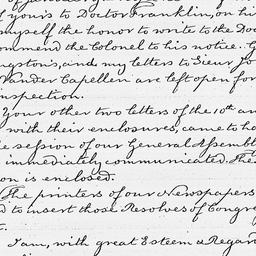 [Document, 1779 February 11]