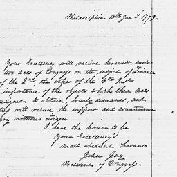 [Document, 1779 January 10]