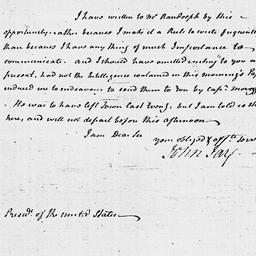 [Document, 1794 October 03]