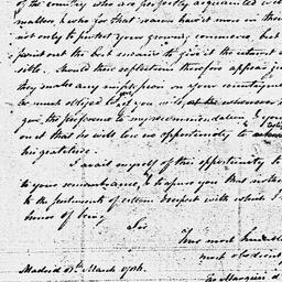 [Document, 1786 March 08]