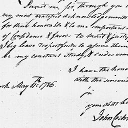 [Document, 1786 May 11]