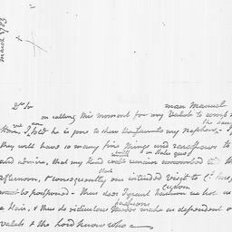 [Document, 1783 March n.d.]
