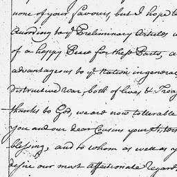[Document, 1763 February 15]