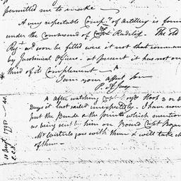 [Document, 1798 August 10]