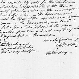 [Document, 1807 May 06]