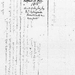[Document, 1815 October 16]