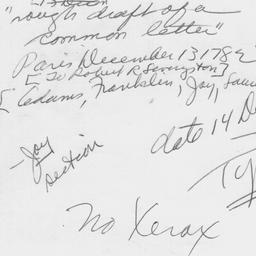 [Document, 1782 December 14]
