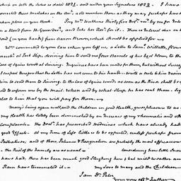 [Document, 1823 January 21]