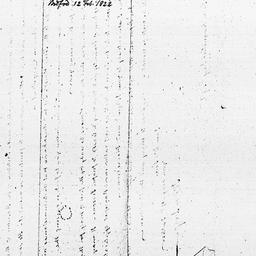 [Document, 1822 February 12]