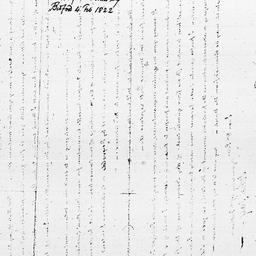 [Document, 1822 February 04]