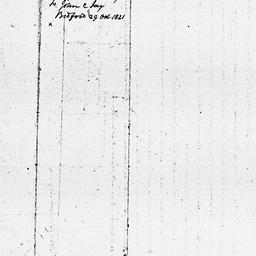 [Document, 1821 October 29]