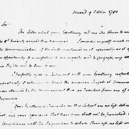 [Document, 1781 October 09]