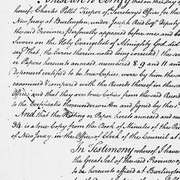 [Document, 1769 July 10]