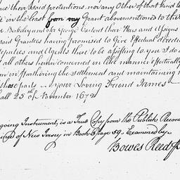 [Document, 1672 November 25]