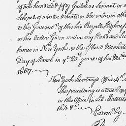 [Document, 1667 March 01]
