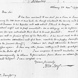 [Document, 1798 November 20]
