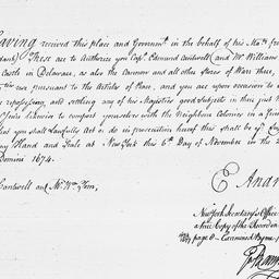 [Document, 1674 November 06]