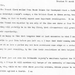 [Document, 1781 March 20]