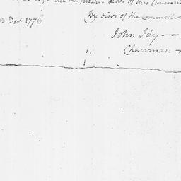 [Document, 1776 December 30]