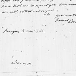 [Document, 1782 May 03]