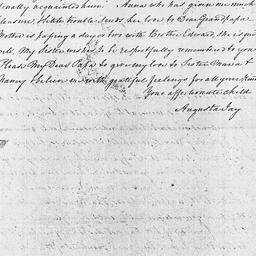 [Document, 1821 August 10]