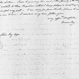 [Document, 1820 November 09]