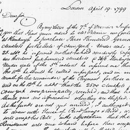 [Document, 1799 April 19]