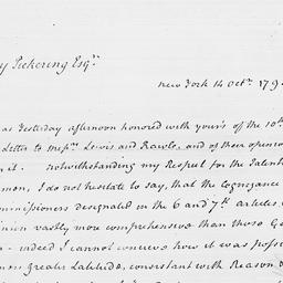 [Document, 1795 October 14]