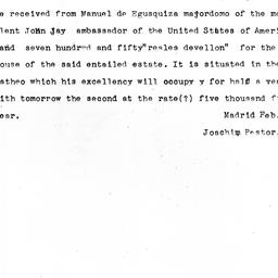 [Document, 1781 February 1]