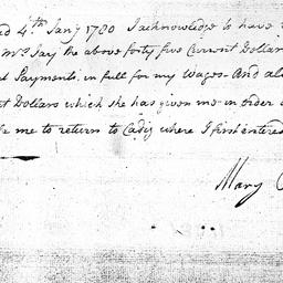 [Document, 1781 January 4]