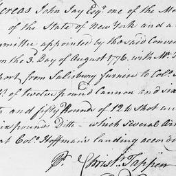 [Document, 1776 August n.d.]