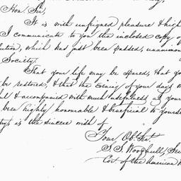 [Document, 1822 May 9]