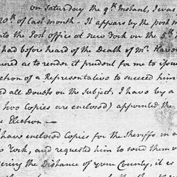 [Document, 1799 November 11]