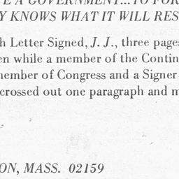 [Document, 1776 July 6]