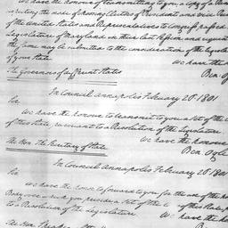 [Document, 1801 January 19]