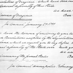 [Document, 1799 January 29]