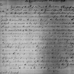[Document, 1778 December 10]
