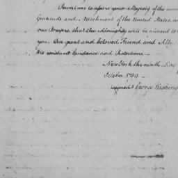 [Document, 1789 October 13]