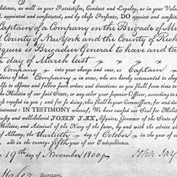 [Document, 1800 November 19]