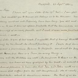 [Document, 1821 September 25]