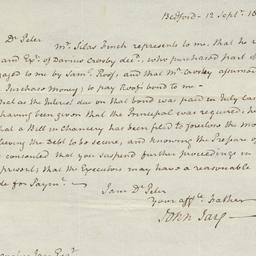 [Document, 1820 September 12]