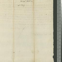 [Document, 1806 November 23]