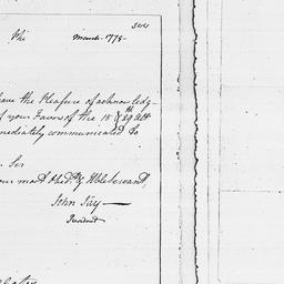 [Document, 1779 March n.d.]