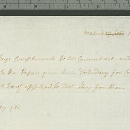 [Document, 1780 July 18]